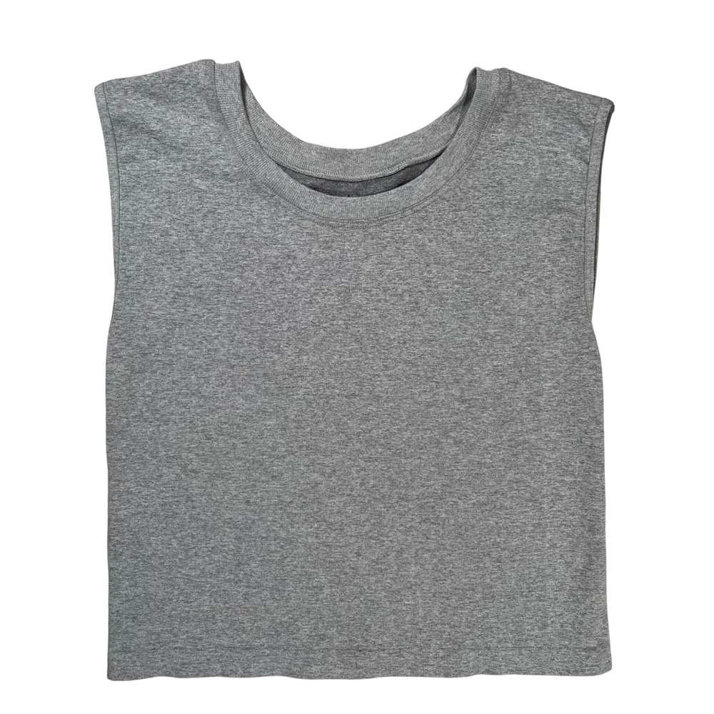Intimately Free People Tank Top Women‎ M/L Gray Muscle Tee Heathered Crew Neck
